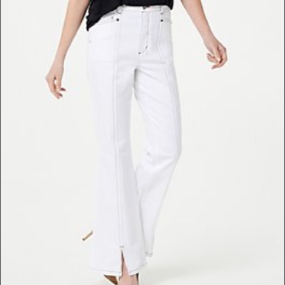 Winter white peace love world woman's pants size 14